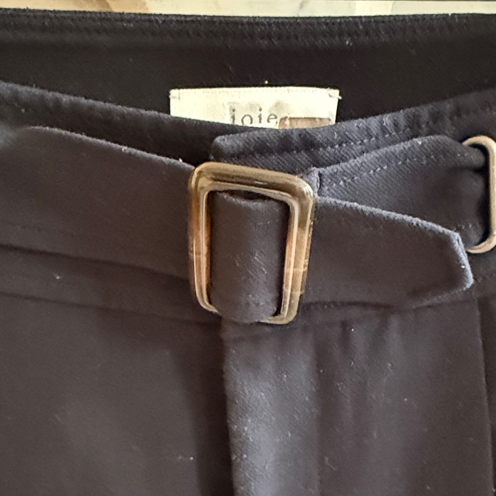 Joie Navy Belted Trousers